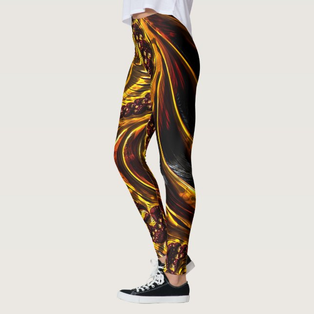 Fractal Art 33 Leggings (Left)
