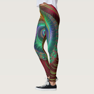 Fractal Art 37-38 Image Options Leggings