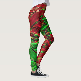 Fractal Art 39 Merry Christmas Options Leggings