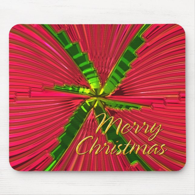 Fractal Art 40 Merry Christmas Options Mousepad (Front)