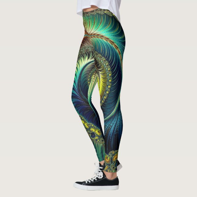 Fractal Art 41-42 Image Options Leggings (Left)