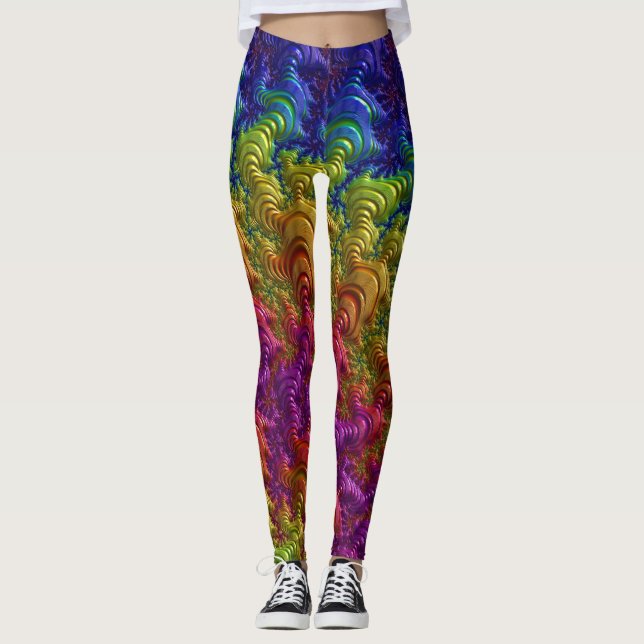 Fractal Art 50 Leggings (Front)