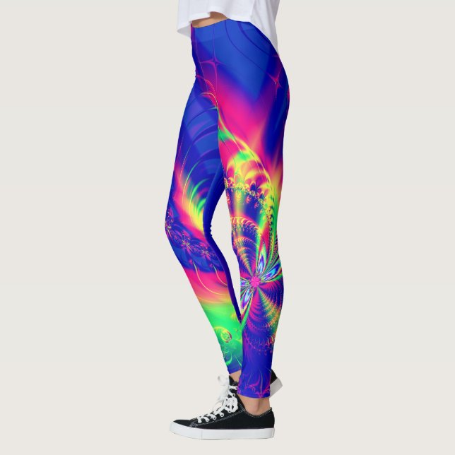 Fractal Art 52 Leggings (Left)