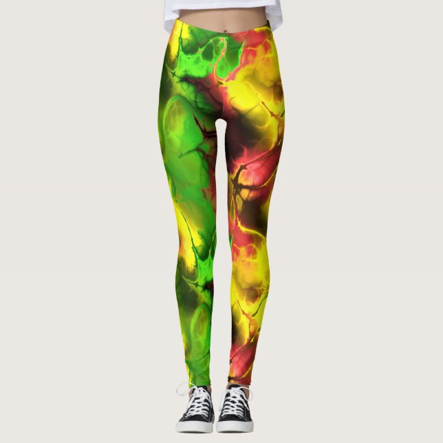 Fractal Art 59 Leggings (Front)