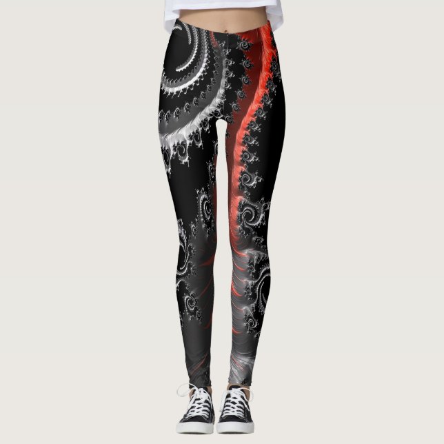 Fractal Art 72 Leggings (Front)