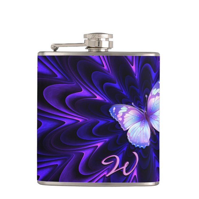 Fractal Art 75 Hip Flask (Front)