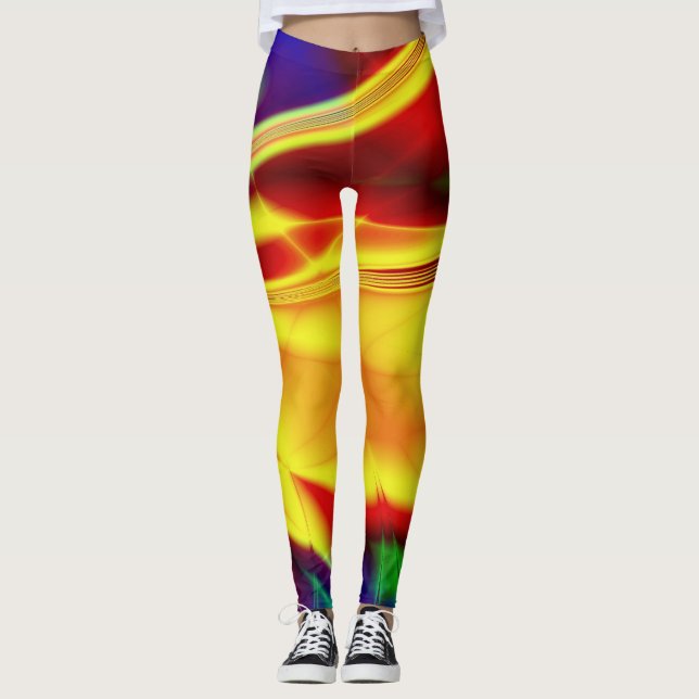 Fractal Art 88 Leggings (Front)
