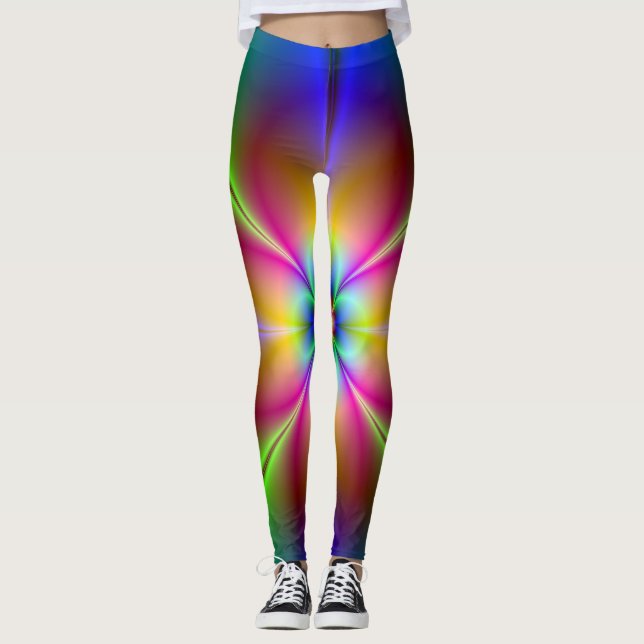 Fractal Art 8 Leggings (Front)