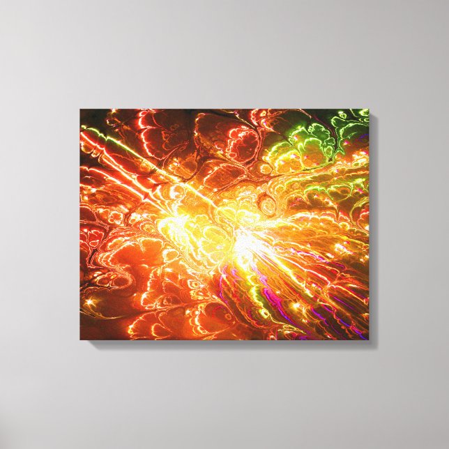 Fractal Art B Wrapped Canvas (Front)