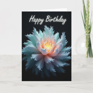 Fractal Art Birthday Card