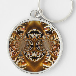 Fractal Art Flames  Key Chain