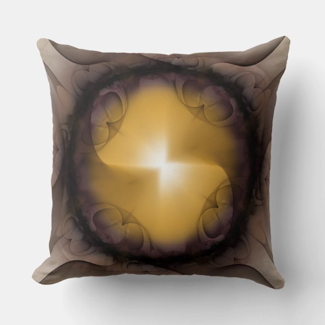 Fractal art flashing  composition cushion (Front)