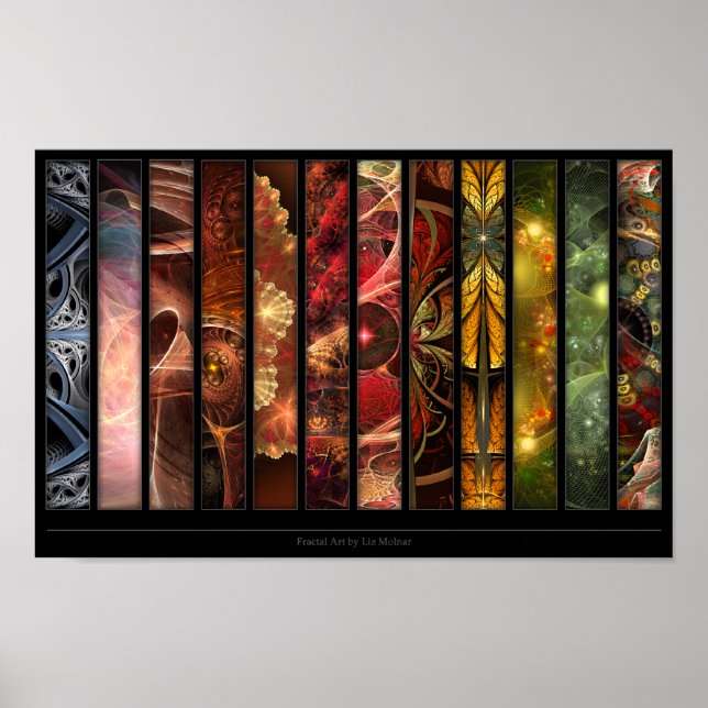 Fractal Art of Liz Molnar Poster (Front)