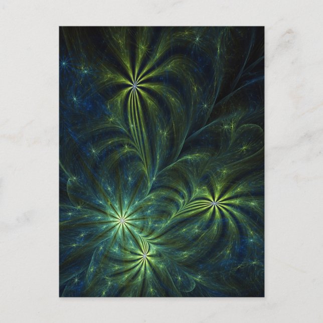 Fractal Art Postcard: Weed Postcard (Front)