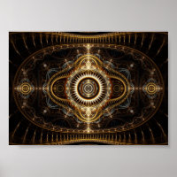 Fractal Art Poster: All Seeing Eye