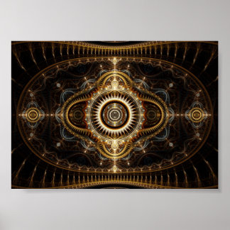 Fractal Art Poster: All Seeing Eye Poster