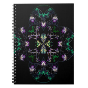 Fractal art texture notebook