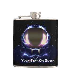 Fractal Astronaut Hip Flask