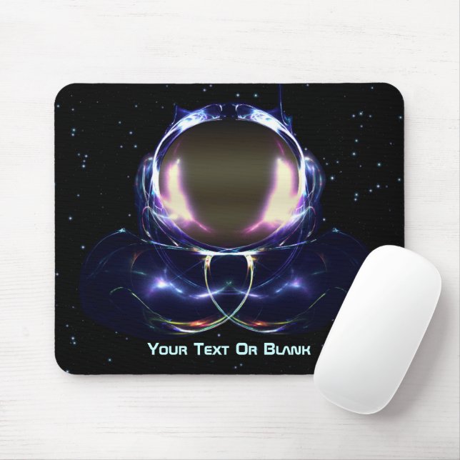 Fractal Astronaut Mouse Pad (With Mouse)