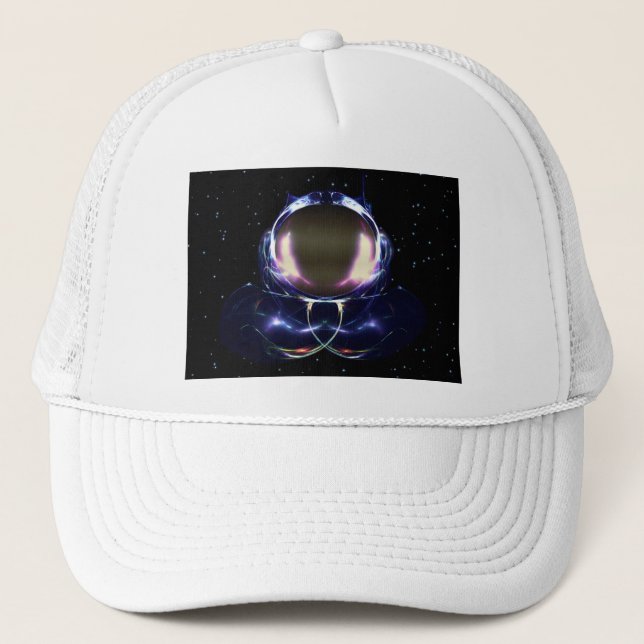 Fractal Astronaut Trucker Hat (Front)