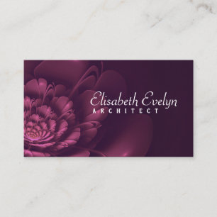 fractal blossom flower g2536 business card