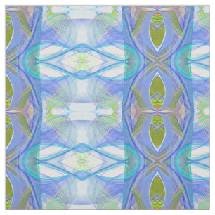 fractal blue ethnic pattern. fabric
