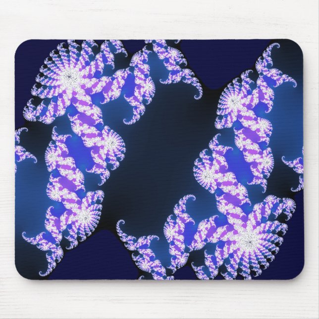 Fractal blue mouse pad (Front)