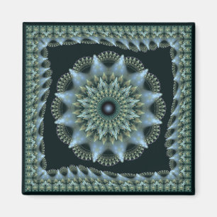 Fractal brilliant star decoration magnet