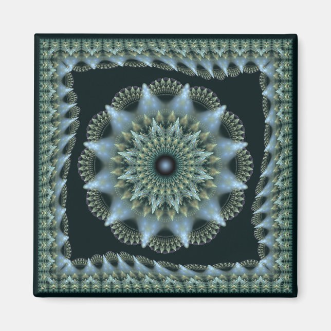 Fractal brilliant star decoration magnet (Front)