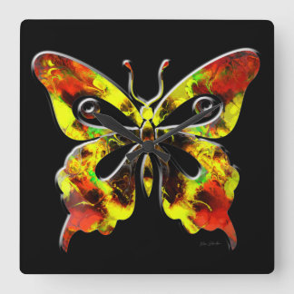 Fractal Butterfly Art 1 Wall Clocks Options