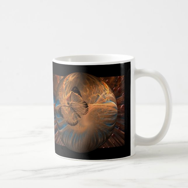 Fractal Butterfly Coffee Mug (Right)