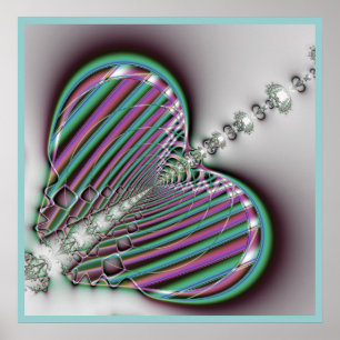 Fractal Butterfly Poster