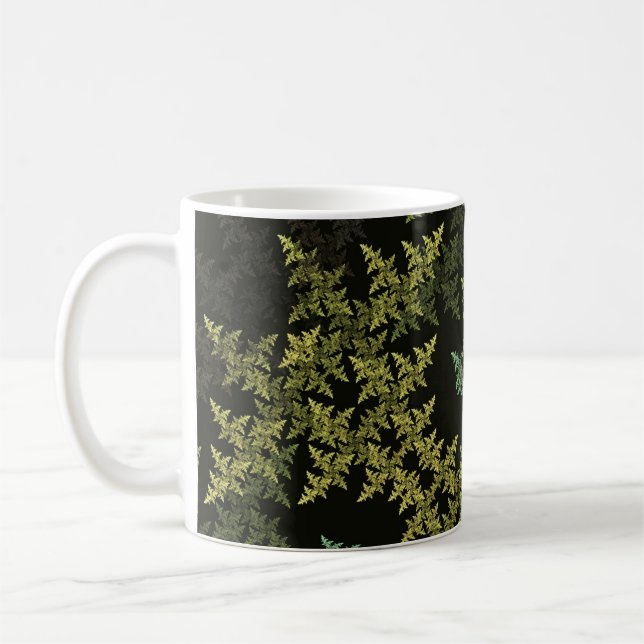 Fractal Camouflage Coffee Mug (Left)
