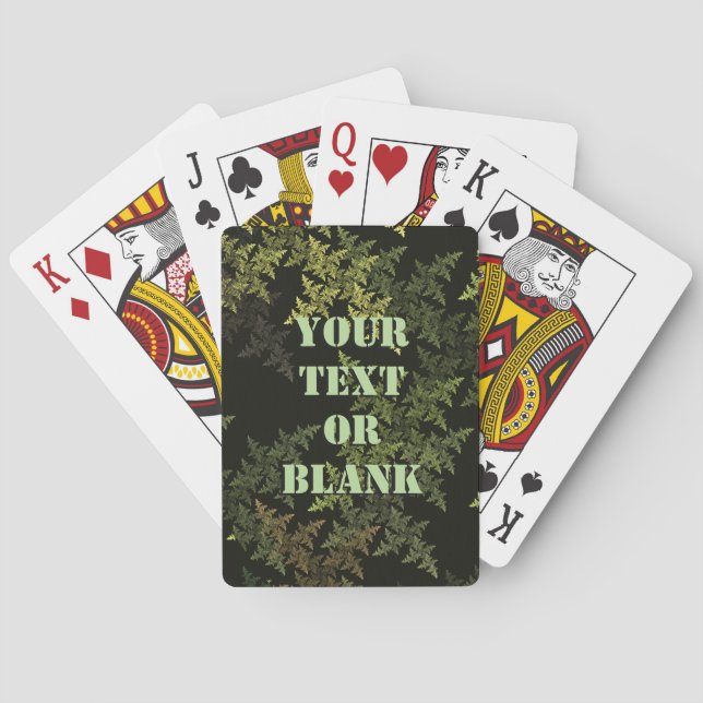 Fractal Camouflage Playing Cards (Back)