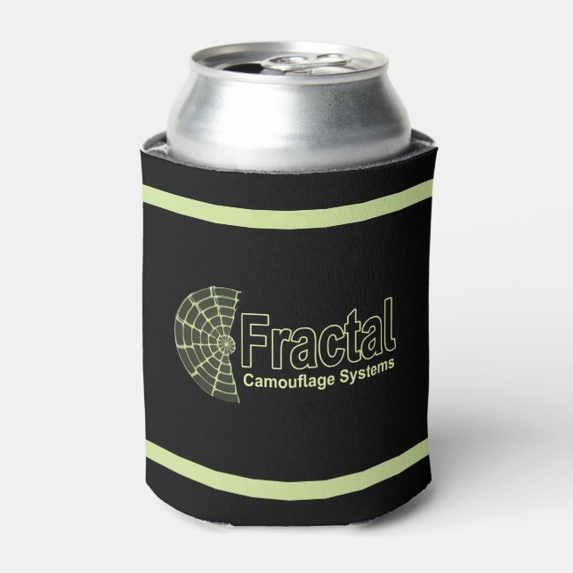 Fractal Camouflage Systems Logo Can Cooler (Can Front)