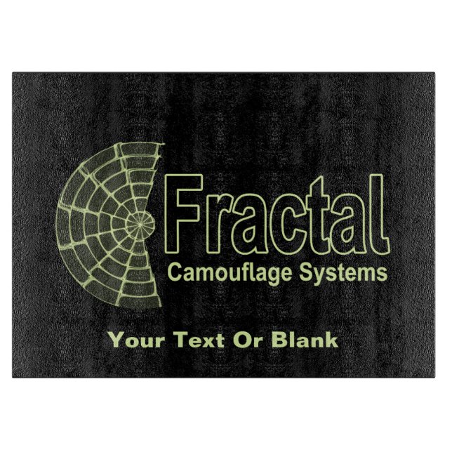 Fractal Camouflage Systems Logo Cutting Board (Front)