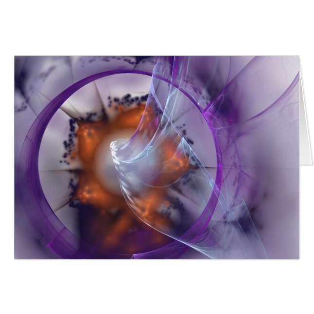 Fractal card  purple (Front Horizontal)