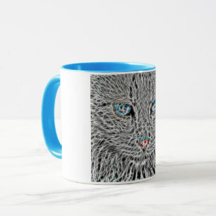 Fractal Cat Combo Mug