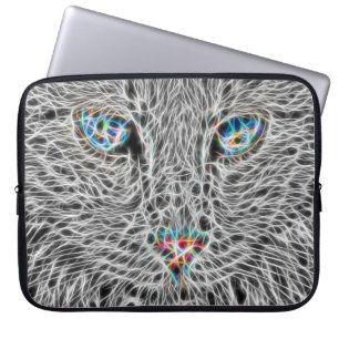 Fractal Cat Laptop Case