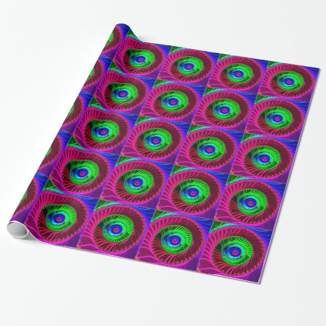 Fractal Chromatic 4 Wrapping Paper (Unrolled)
