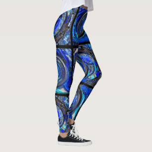 Fractal circles mosaic leggings