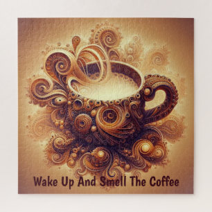 Fractal Coffee Reverie Jigsaw Puzzle