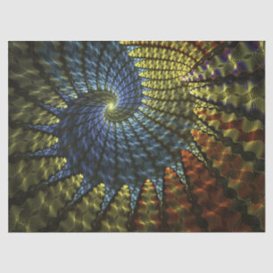 Fractal Colourful Spiral Abstract 25 Decoupage  Tissue Paper