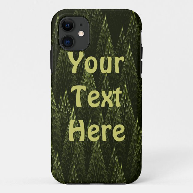 Fractal Conifer Forest Case-Mate iPhone Case (Back)