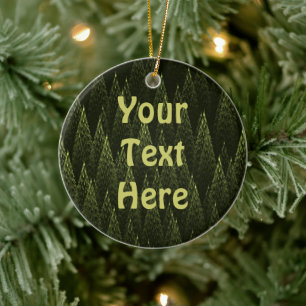 Fractal Conifer Forest Ceramic Tree Decoration