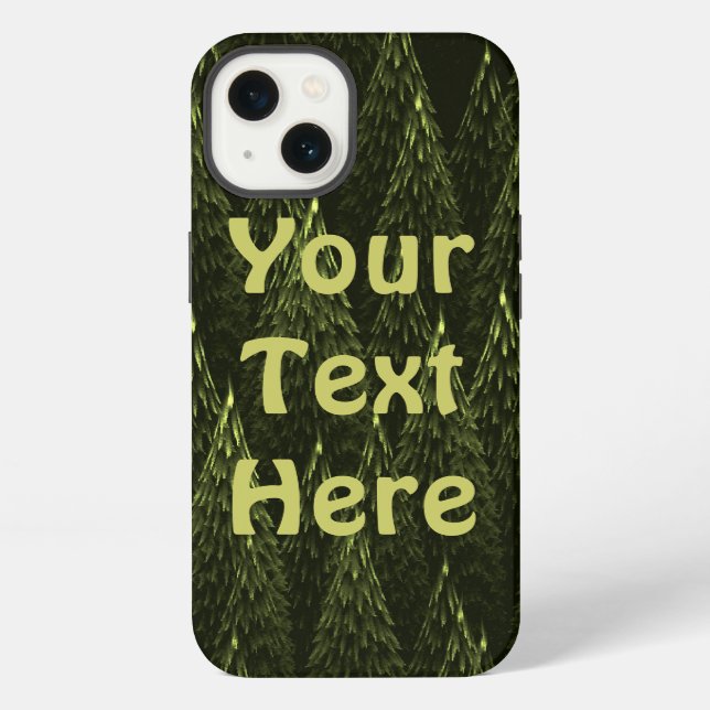 Fractal Conifer Forest iPhone Case (Back)