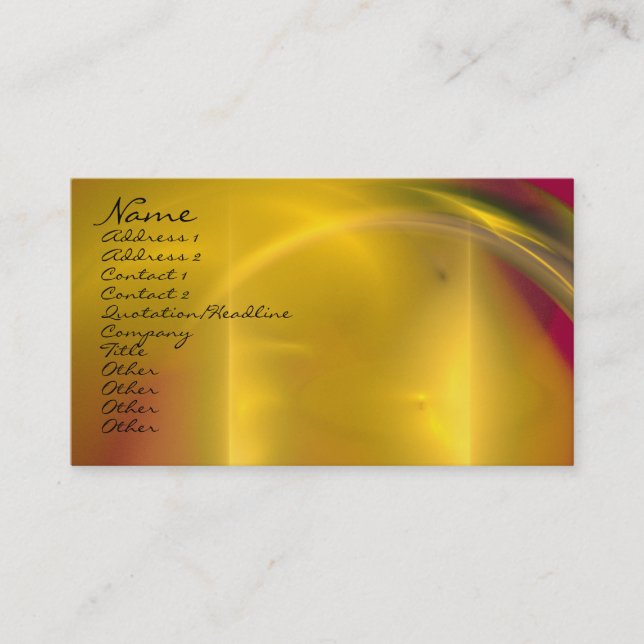 Fractal Design Business Card Template (Front)