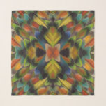 Fractal Design Of Lovebird Feathers Scarf<br><div class="desc">Lovebird tail feathers in multicolored display | Darrell Gulin / DanitaDelimont.com | NA02 DGU1148</div>
