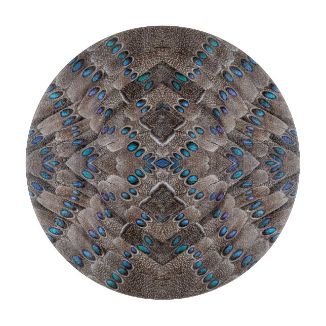 Fractal Design Pheasant Feather Cutting Board (Front)