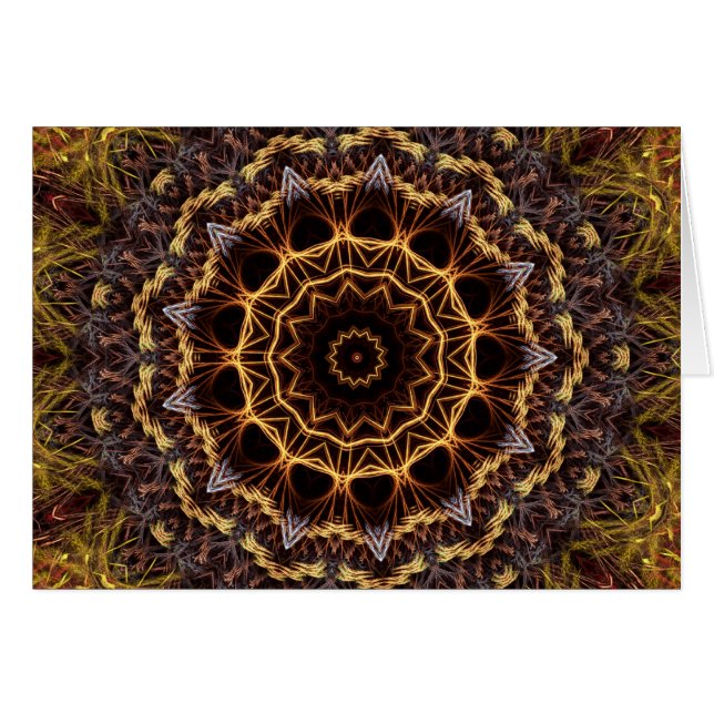 Fractal Doily Card (Front Horizontal)